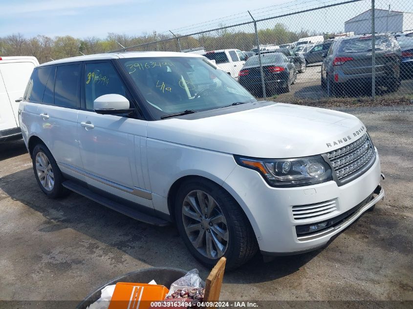 2015 LAND ROVER RANGE ROVER 3.0L V6 SUPERCHARGED HSE