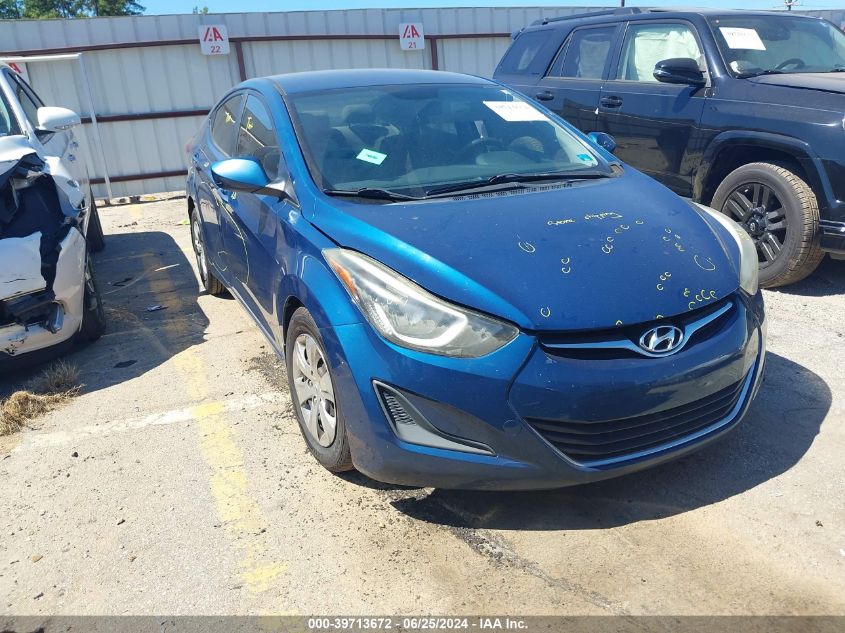 2016 HYUNDAI ELANTRA SE/SPORT/LIMITED