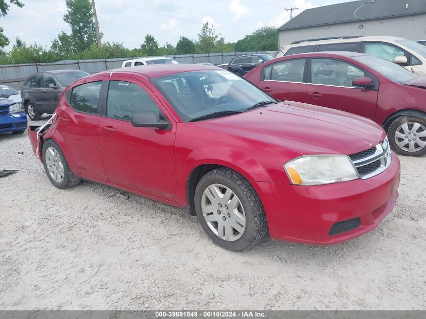 2012 DODGE AVENGER SE