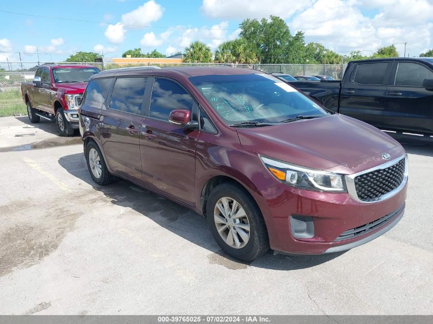 2016 KIA SEDONA LX