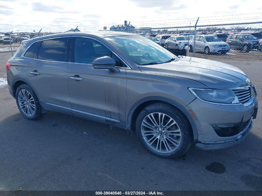 2016 LINCOLN MKX RESERVE