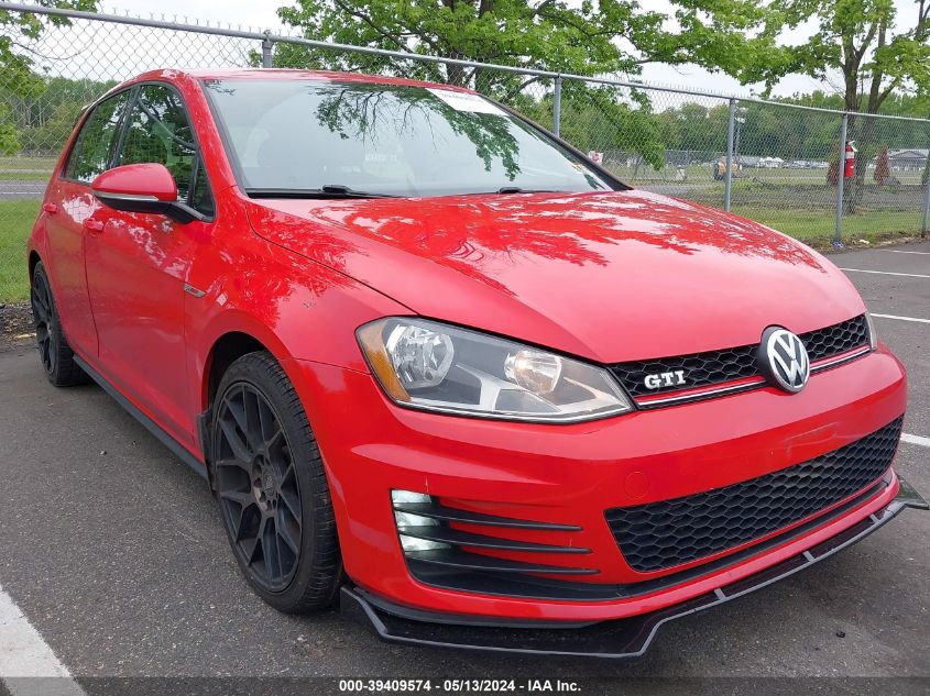 2017 VOLKSWAGEN GOLF GTI AUTOBAHN 4-DOOR/S 4-DOOR/SE 4-DOOR/SPORT 4-DOOR