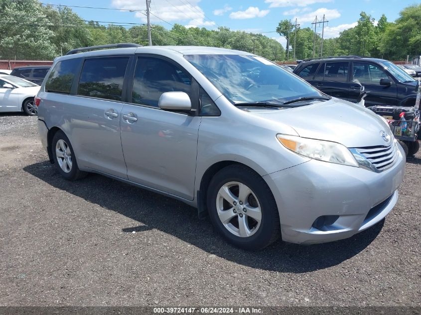 2016 TOYOTA SIENNA LE 8 PASSENGER