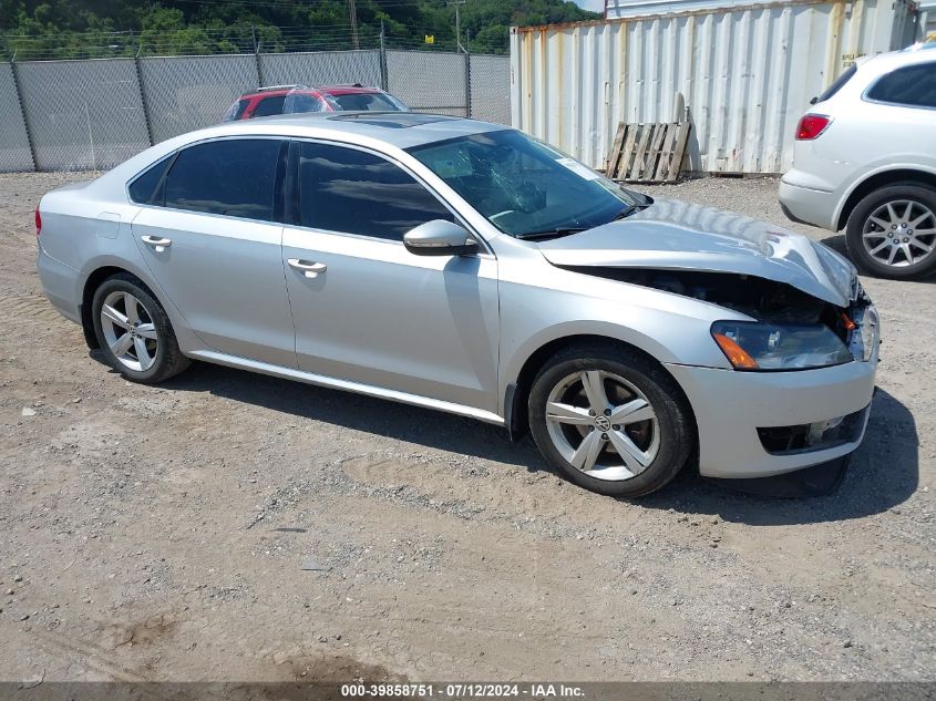 2012 VOLKSWAGEN PASSAT 2.5L SE