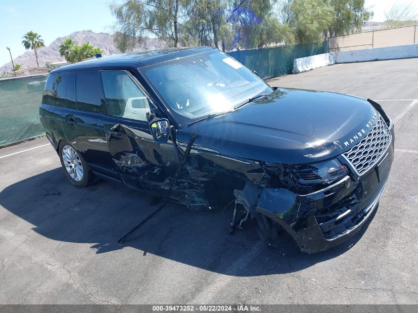 2019 LAND ROVER RANGE ROVER 3.0L V6 SUPERCHARGED HSE