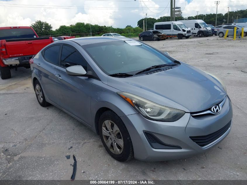 2016 HYUNDAI ELANTRA SE