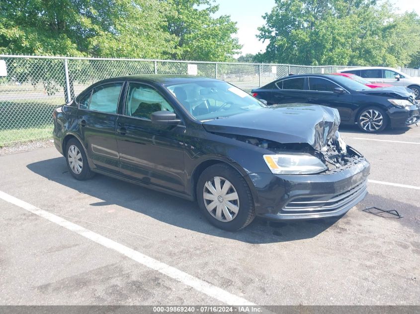 2016 VOLKSWAGEN JETTA S