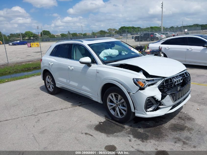 2023 AUDI Q3 PREMIUM 45 TFSI S LINE QUATTRO TIPTRONIC