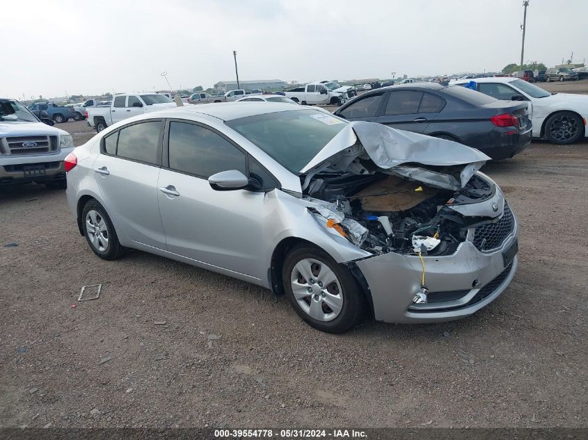 2016 KIA FORTE LX