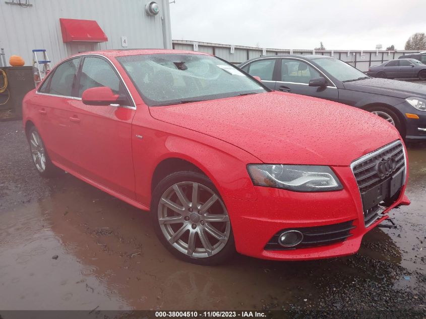 2012 AUDI A4 2.0T PREMIUM