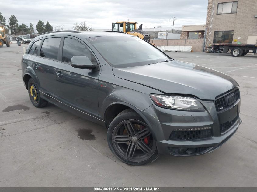 2015 AUDI Q7 3.0T S LINE PRESTIGE