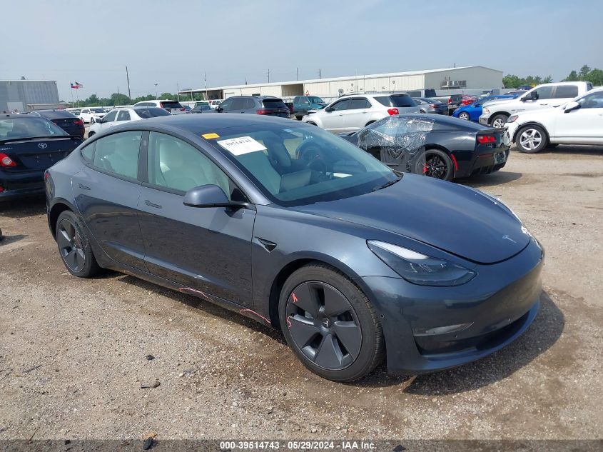 2023 TESLA MODEL 3 REAR-WHEEL DRIVE