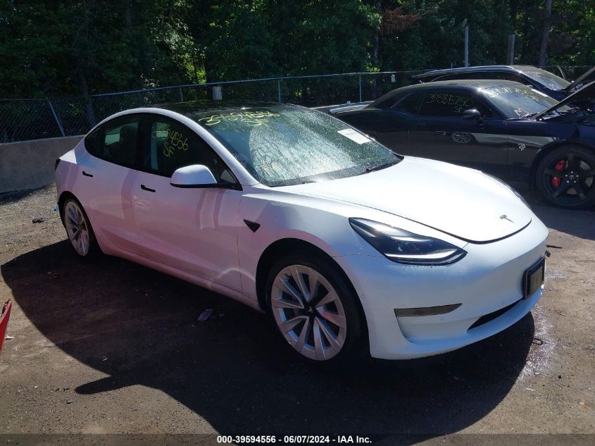 2022 TESLA MODEL 3 REAR-WHEEL DRIVE