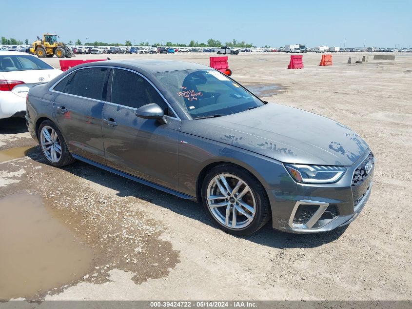 2021 AUDI A4 PREMIUM PLUS 45 TFSI S LINE QUATTRO S TRONIC