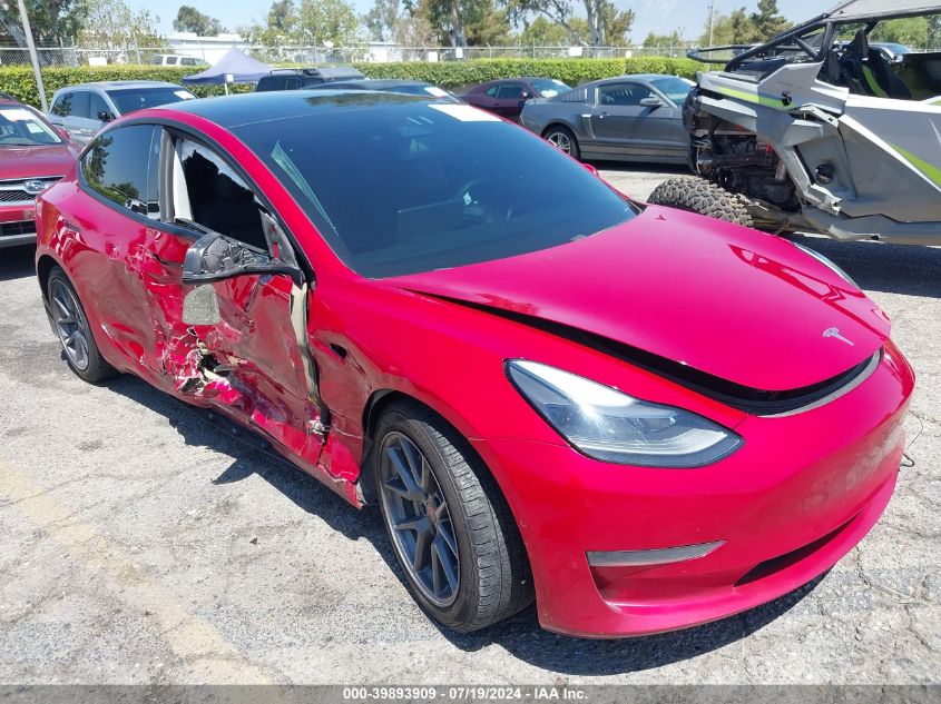 2021 TESLA MODEL 3 STANDARD RANGE PLUS REAR-WHEEL DRIVE