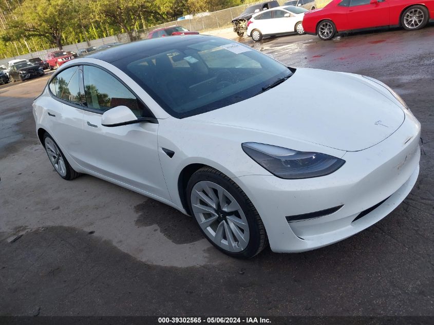 2023 TESLA MODEL 3 REAR-WHEEL DRIVE