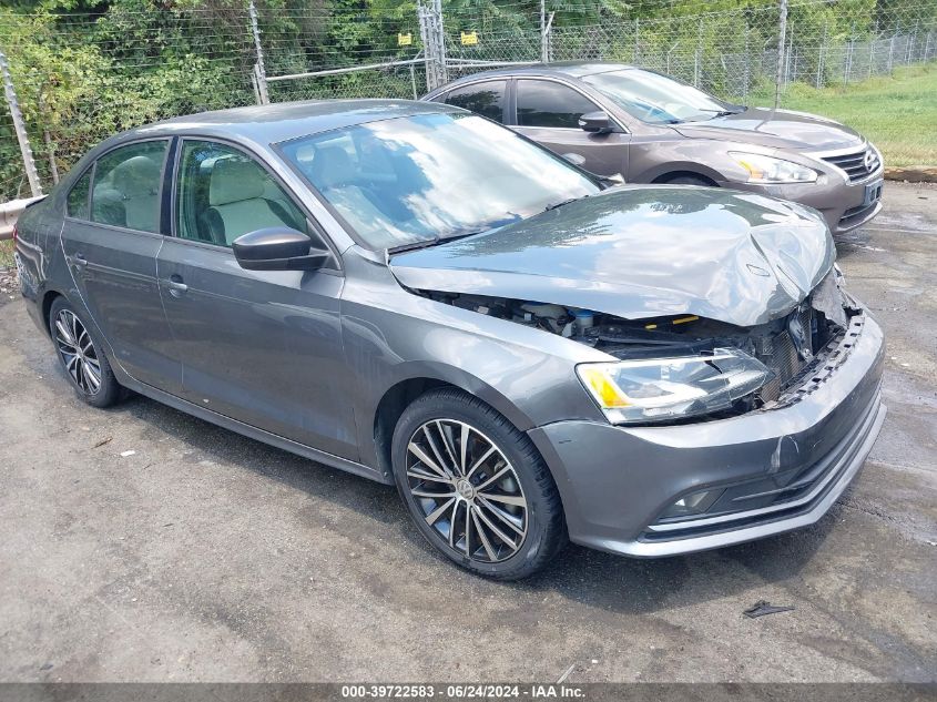 2016 VOLKSWAGEN JETTA 1.8T SPORT