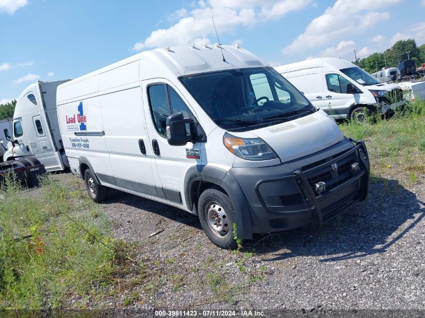 2018 RAM PROMASTER 3500 CARGO VAN HIGH ROOF 159 WB EXT