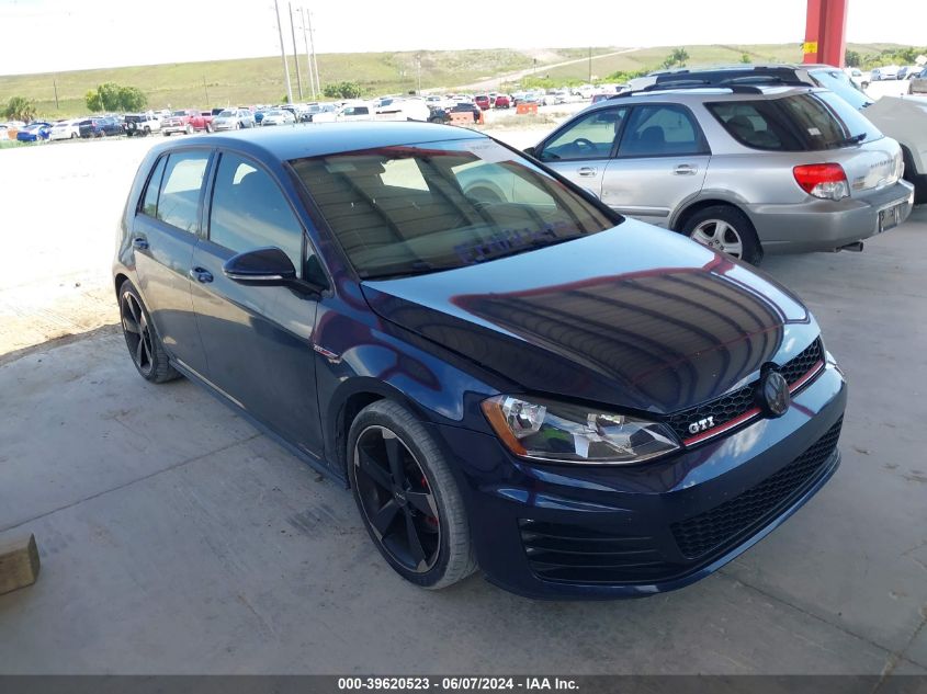 2017 VOLKSWAGEN GOLF GTI AUTOBAHN 4-DOOR/S 4-DOOR/SE 4-DOOR/SPORT 4-DOOR