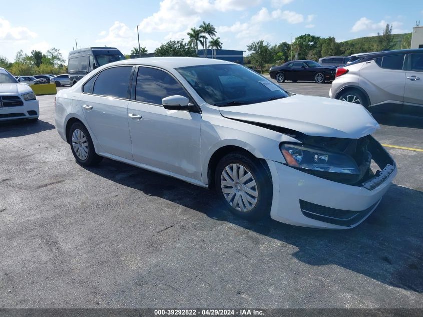 2014 VOLKSWAGEN PASSAT 1.8T S