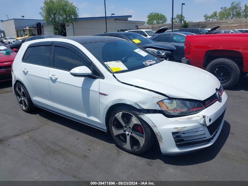 2015 VOLKSWAGEN GOLF GTI 2.0T SE 4-DOOR