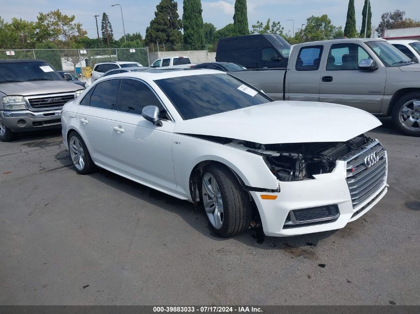 2018 AUDI S4 3.0T PREMIUM PLUS