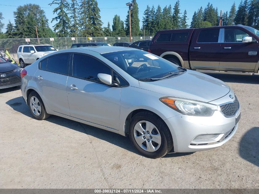 2016 KIA FORTE LX