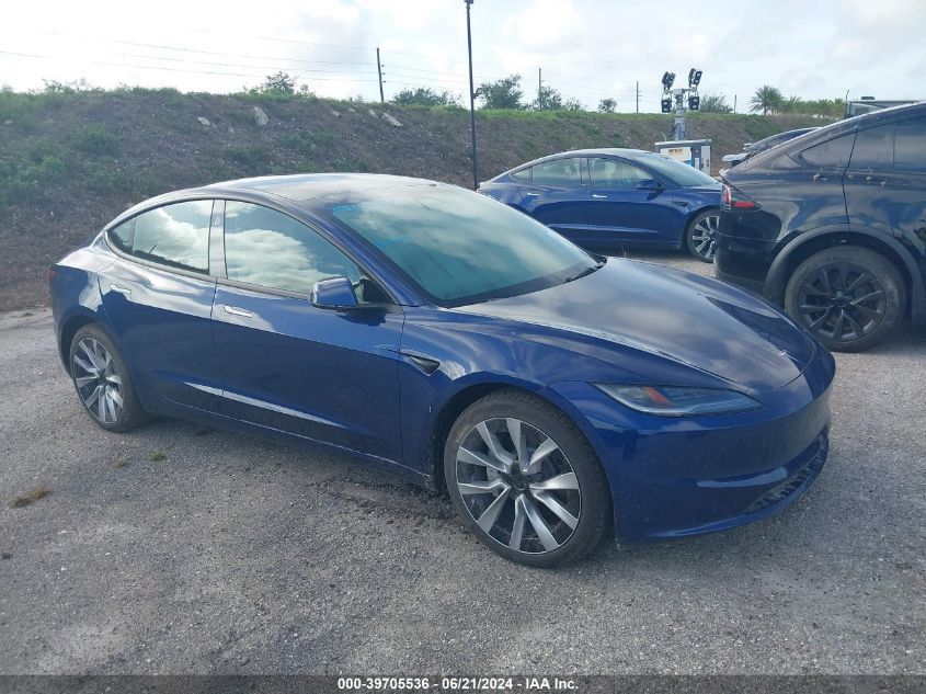 2024 TESLA MODEL 3 REAR-WHEEL DRIVE