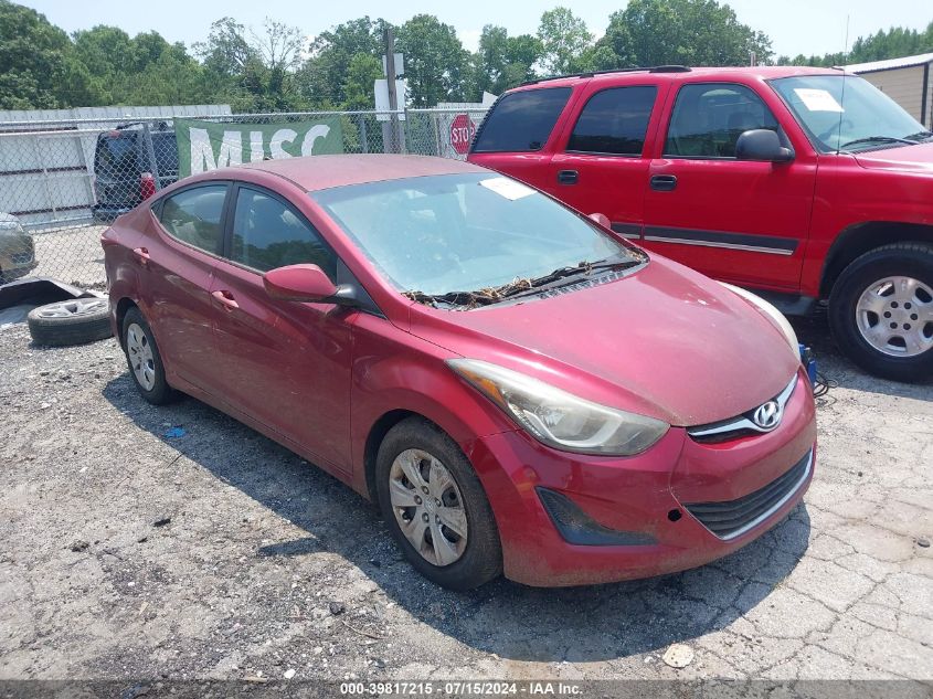 2016 HYUNDAI ELANTRA SE