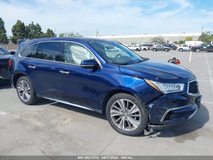 2018 ACURA MDX TECHNOLOGY PACKAGE   ACURAWATCH PLUS PKG