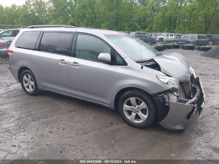 2012 TOYOTA SIENNA LE V6 8 PASSENGER