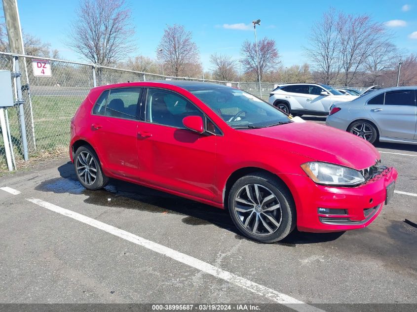 2017 VOLKSWAGEN GOLF TSI S 4-DOOR/TSI SE 4-DOOR/TSI SEL 4-DOOR/TSI WOLFSBURG EDITION 4-DOOR