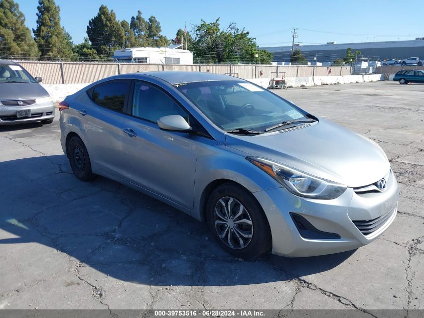 2016 HYUNDAI ELANTRA SE