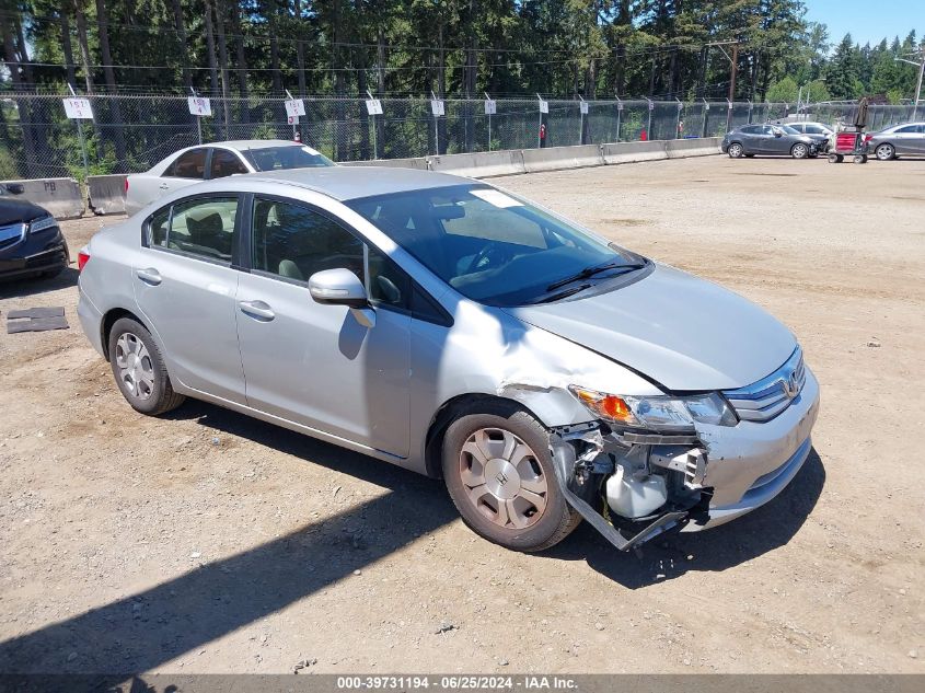 2012 HONDA CIVIC HYBRID