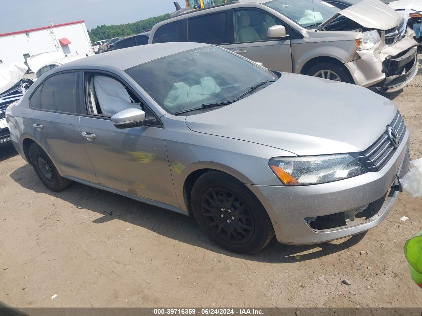 2014 VOLKSWAGEN PASSAT S