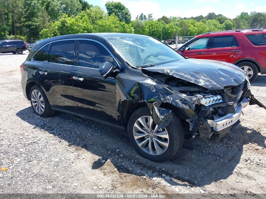 2015 ACURA MDX TECHNOLOGY PACKAGE