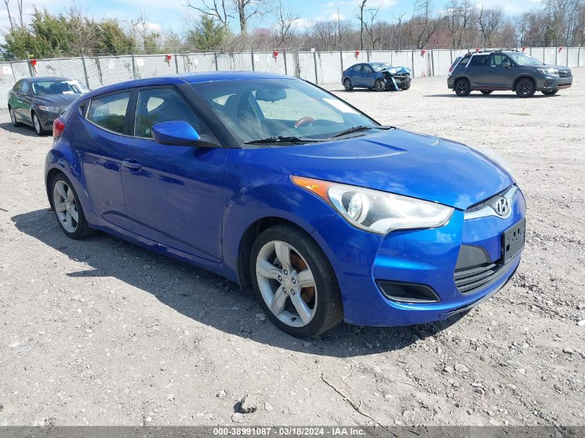 2012 HYUNDAI VELOSTER BASE W/BLACK