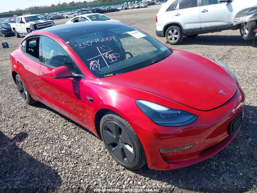 2021 TESLA MODEL 3 LONG RANGE DUAL MOTOR ALL-WHEEL DRIVE