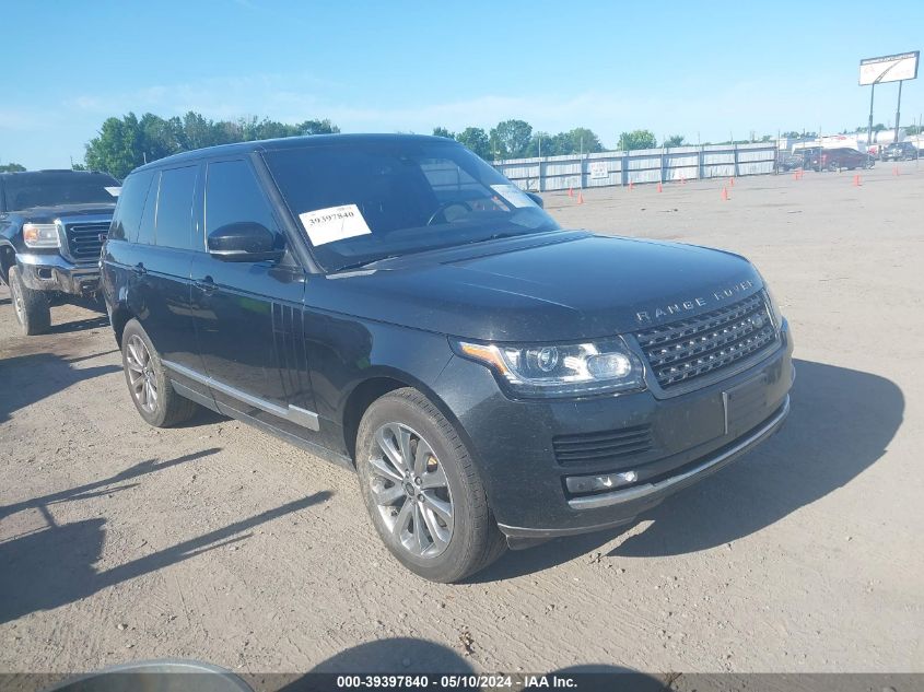 2016 LAND ROVER RANGE ROVER 3.0L V6 TURBOCHARGED DIESEL TD6