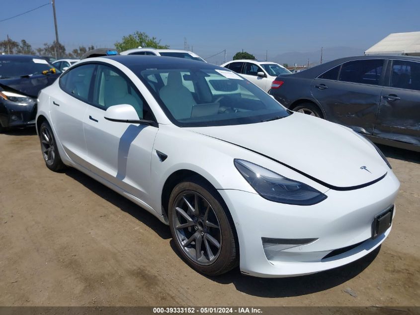 2022 TESLA MODEL 3 REAR-WHEEL DRIVE