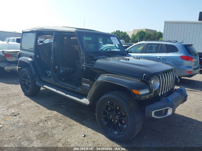 2022 JEEP WRANGLER 4XE UNLIMITED SAHARA 4X4