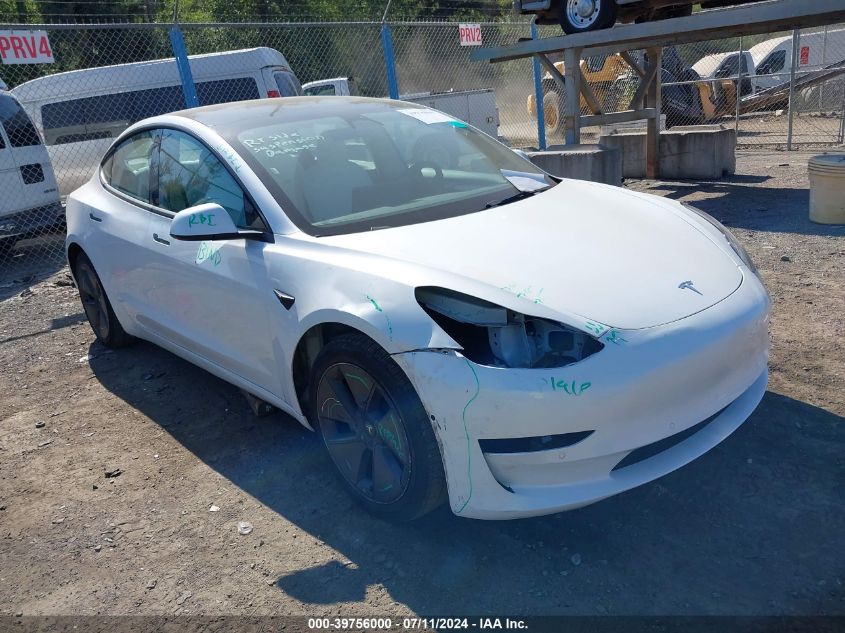 2022 TESLA MODEL 3 LONG RANGE DUAL MOTOR ALL-WHEEL DRIVE