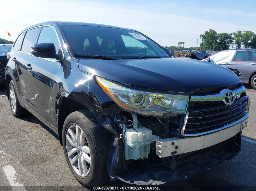 2015 TOYOTA HIGHLANDER LE V6