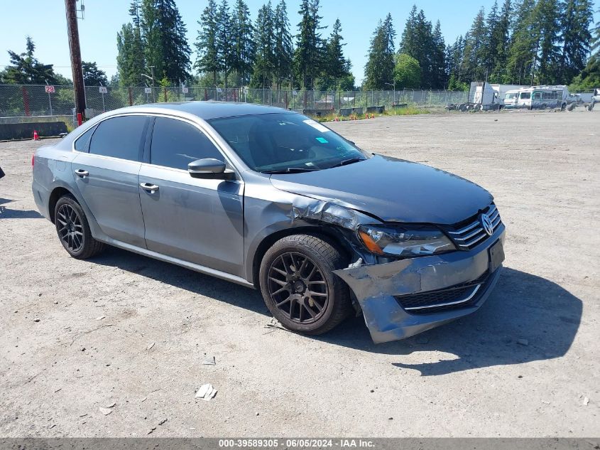 2013 VOLKSWAGEN PASSAT 2.5L SE