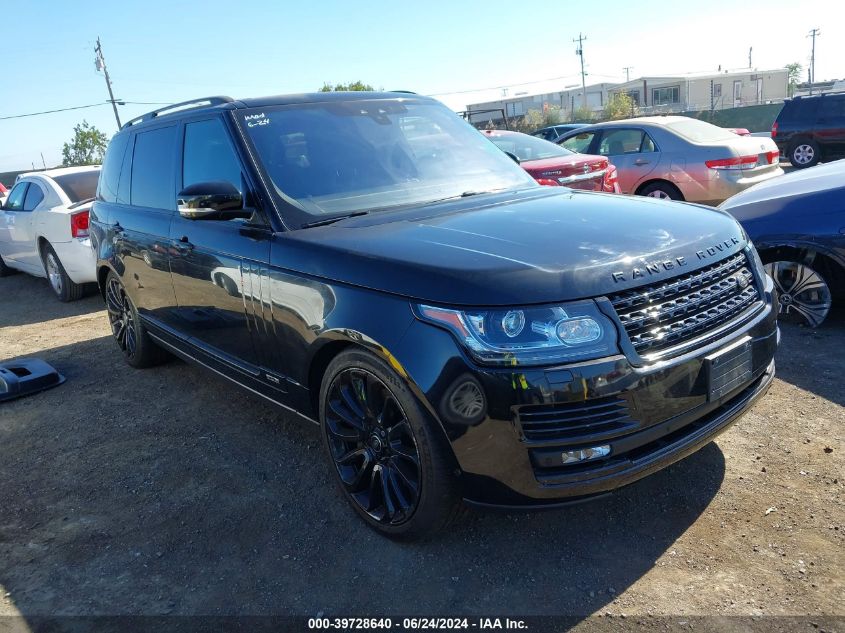 2017 LAND ROVER RANGE ROVER 5.0L V8 SUPERCHARGED