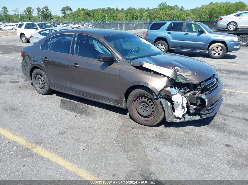 2015 VOLKSWAGEN JETTA 2.0L S