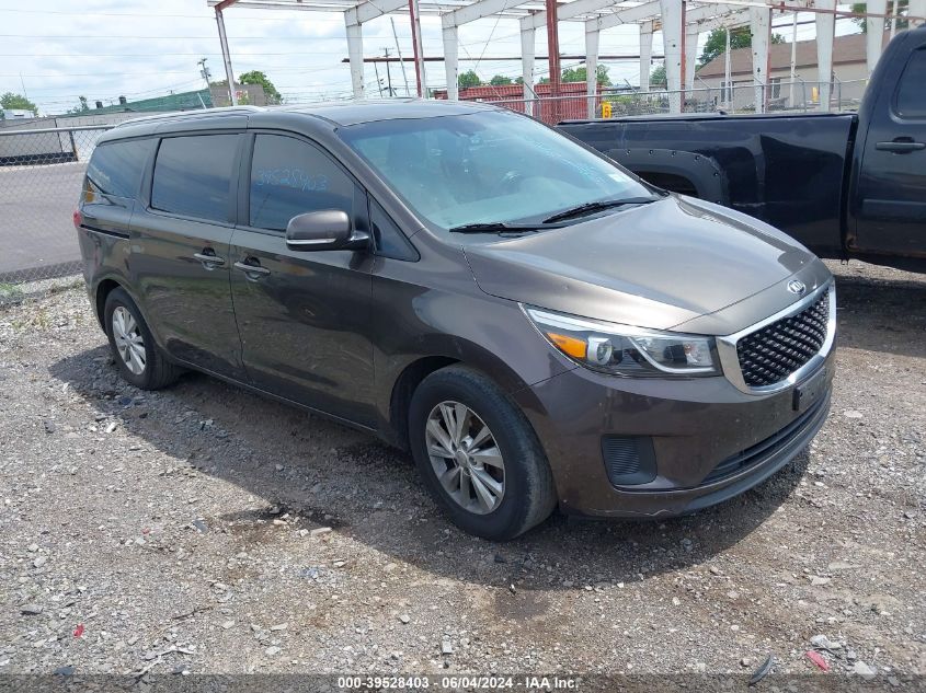 2016 KIA SEDONA LX