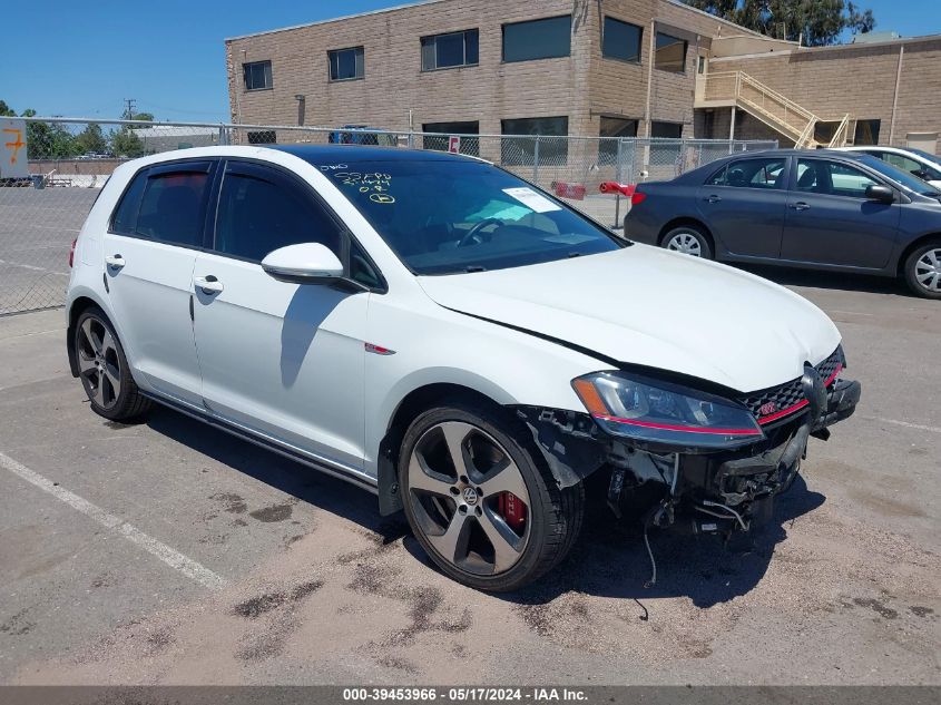 2017 VOLKSWAGEN GOLF GTI AUTOBAHN 4-DOOR/S 4-DOOR/SE 4-DOOR/SPORT 4-DOOR