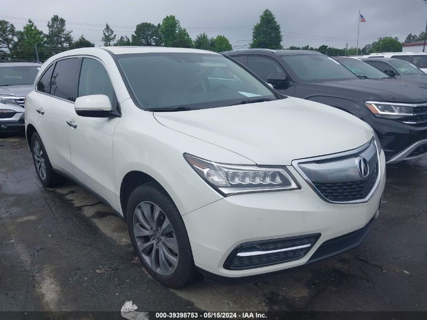 2015 ACURA MDX TECHNOLOGY PACKAGE