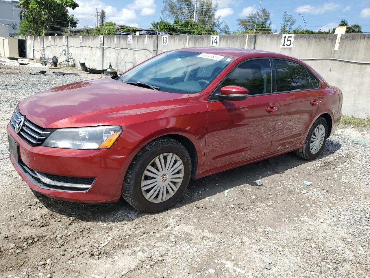 2015 VOLKSWAGEN PASSAT S